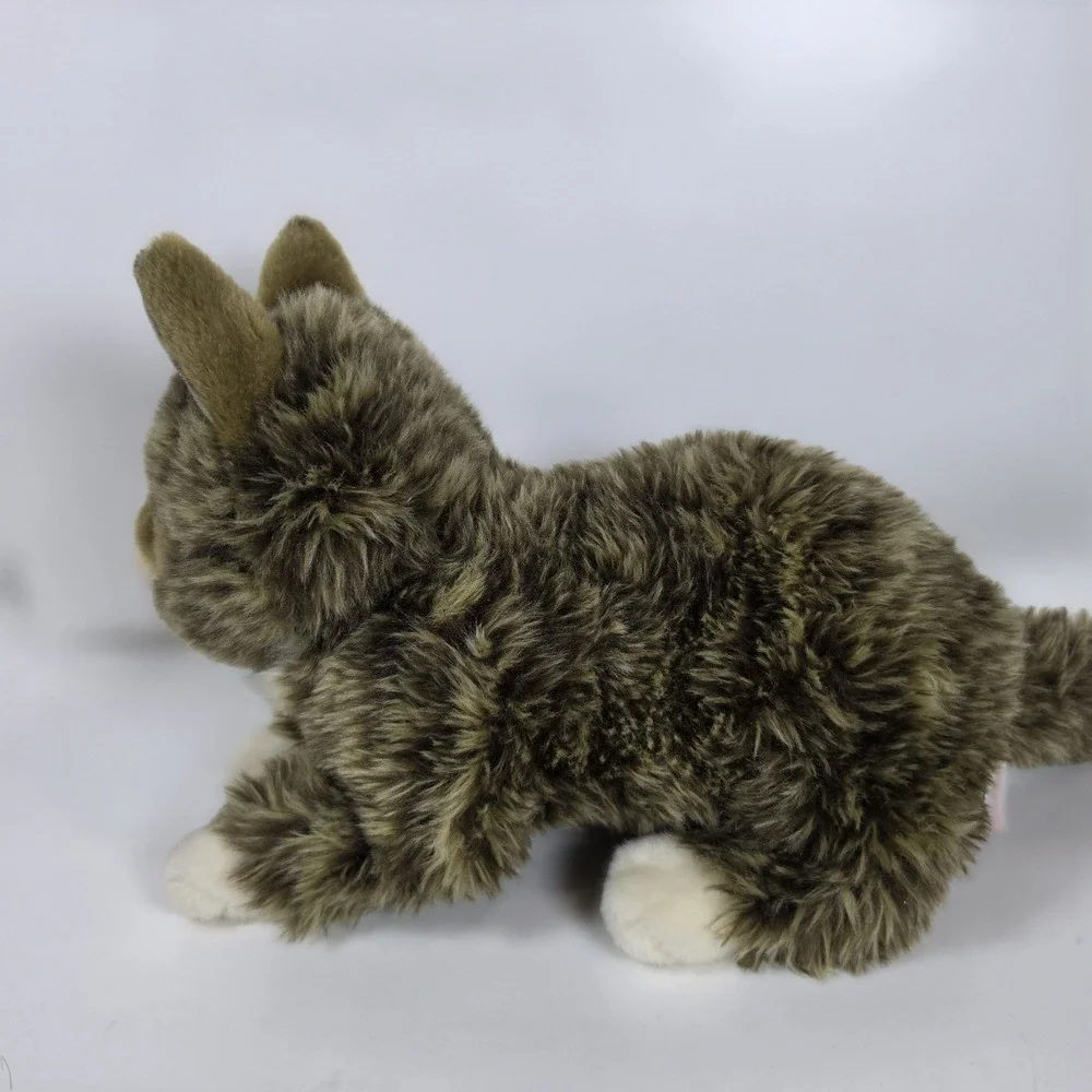 Cuddle Barn Lil Bub‎ Tabby Kitten Cat Big Green Eyes Plush Stuffed Animal Toy